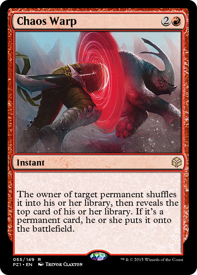 Chaos Warp (PZ1-055) - Legendary Cube Prize Pack