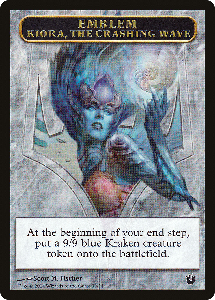 Emblem - Kiora, the Crashing Wave (BNG-011) - Born of the Gods Tokens