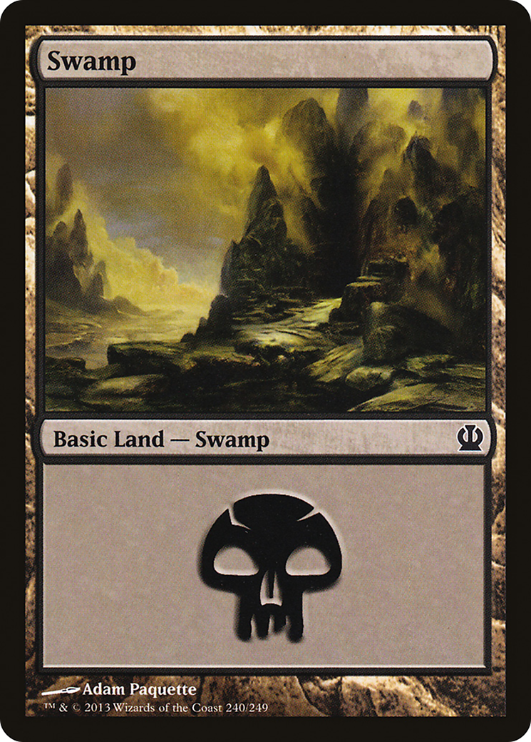 Swamp (240) (THS-240) - Theros Foil