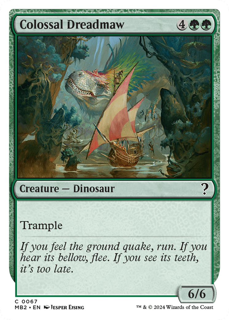 Colossal Dreadmaw (White Border) (MB2-067) - Mystery Booster 2