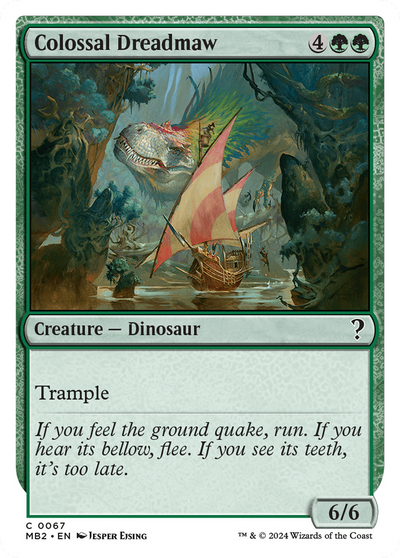 Colossal Dreadmaw (White Border) (MB2-067) - Mystery Booster 2