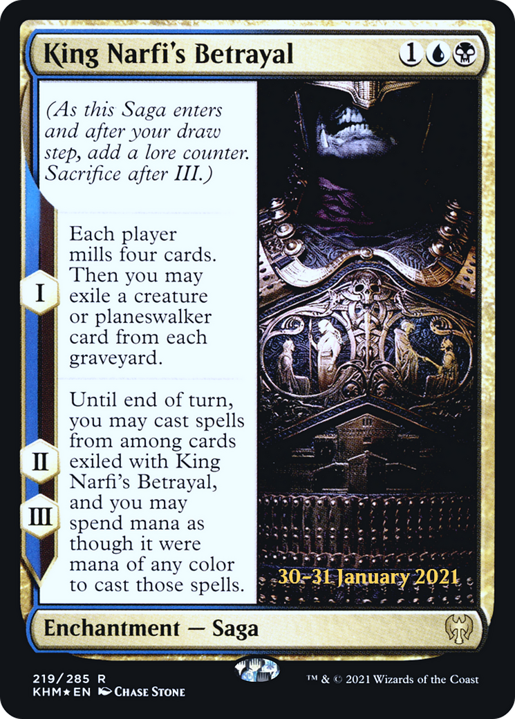 King Narfi's Betrayal (PRE-219) - Kaldheim Promos Foil