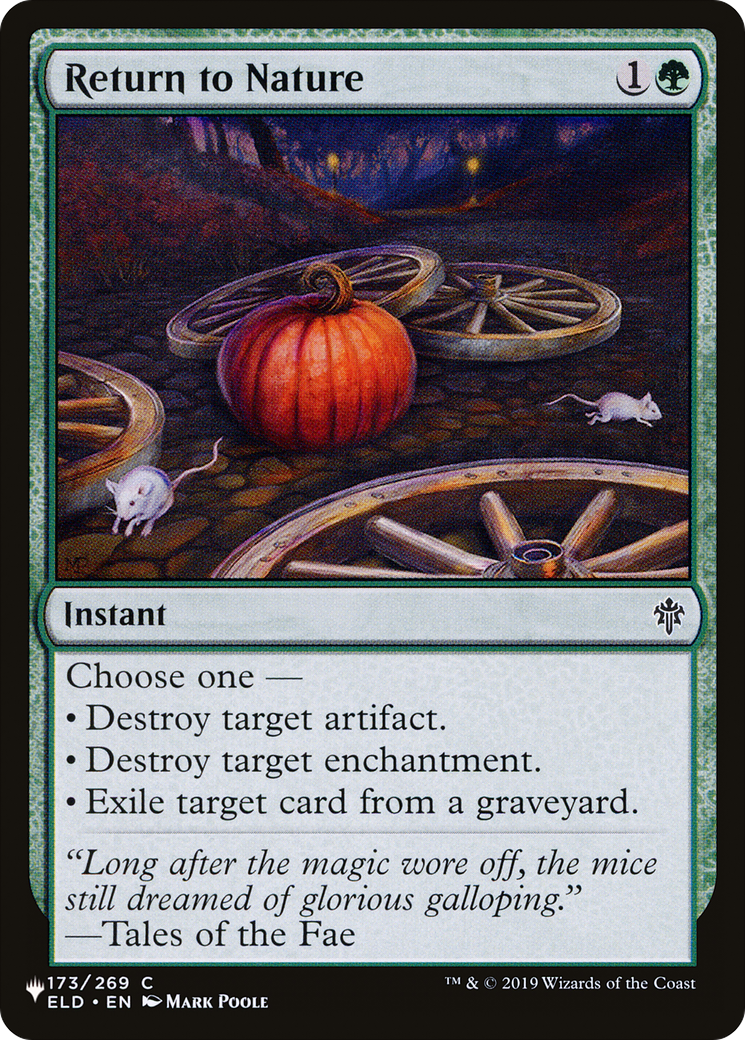 Return to Nature (LIST-173/269) - The List