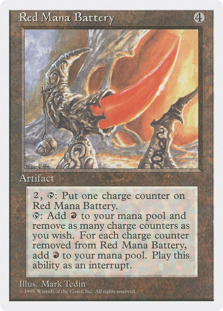 Red Mana Battery (4ED-) - Fourth Edition