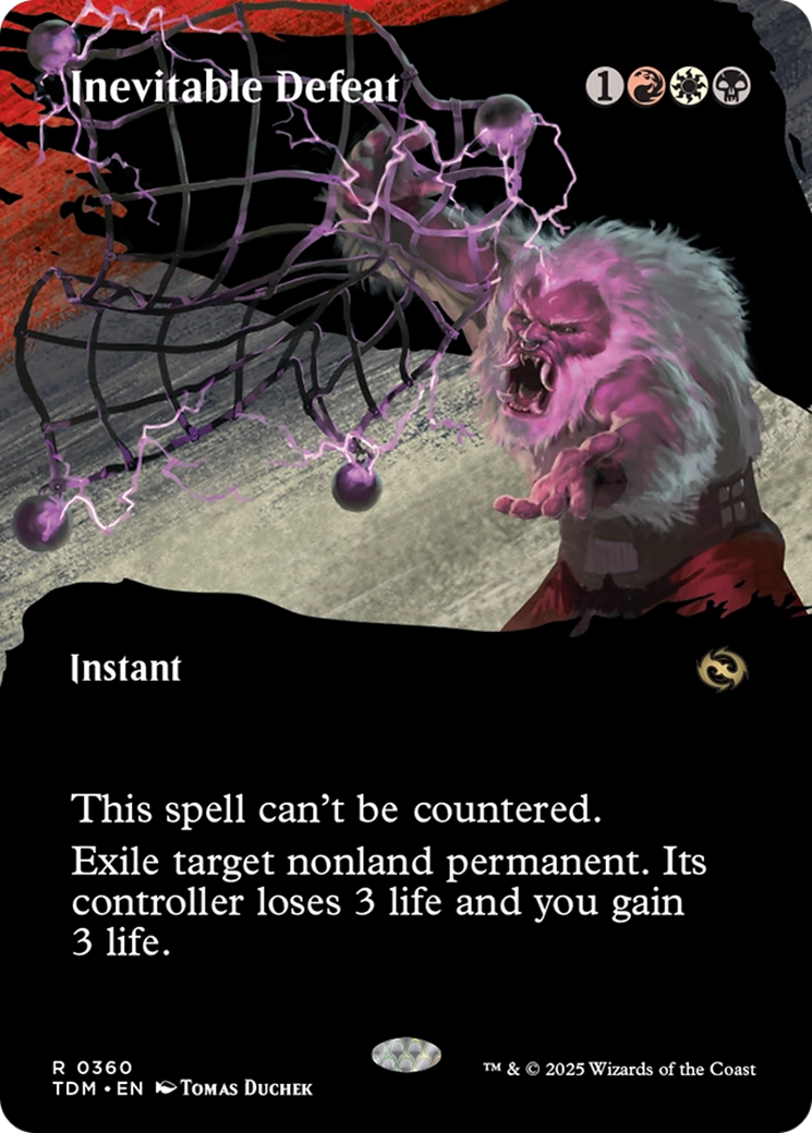 Inevitable Defeat (Borderless) (TDM-360) - Tarkir: Dragonstorm: (Showcase) (Borderless)