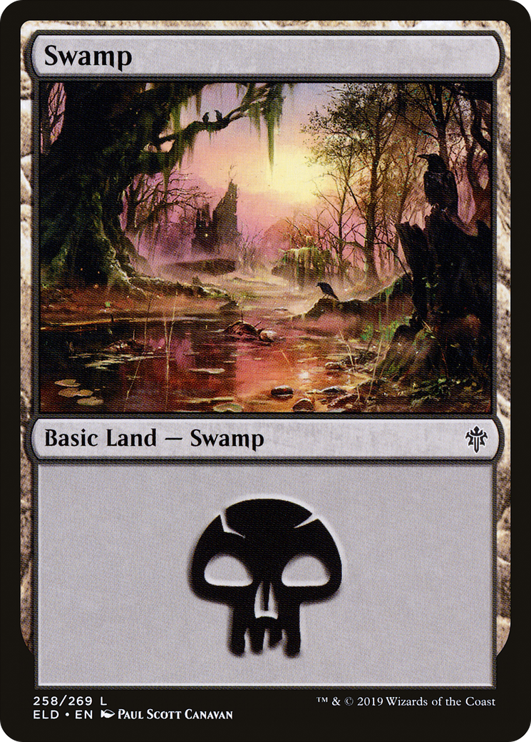 Swamp (258) (ELD-258) - Throne of Eldraine