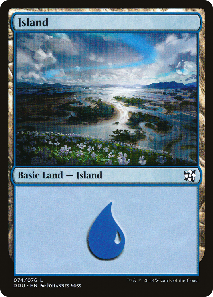 Island (74) (DDU-074) - Duel Decks: Elves vs. Inventors