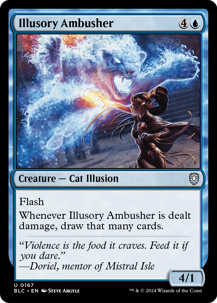 Illusory Ambusher (BLC-167) - Bloomburrow Commander