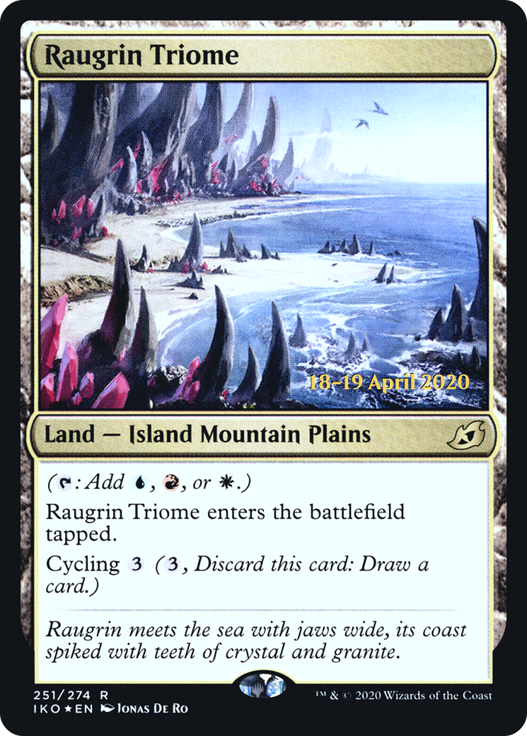 Raugrin Triome (PRE-251) - Ikoria: Lair of Behemoths Promos Foil