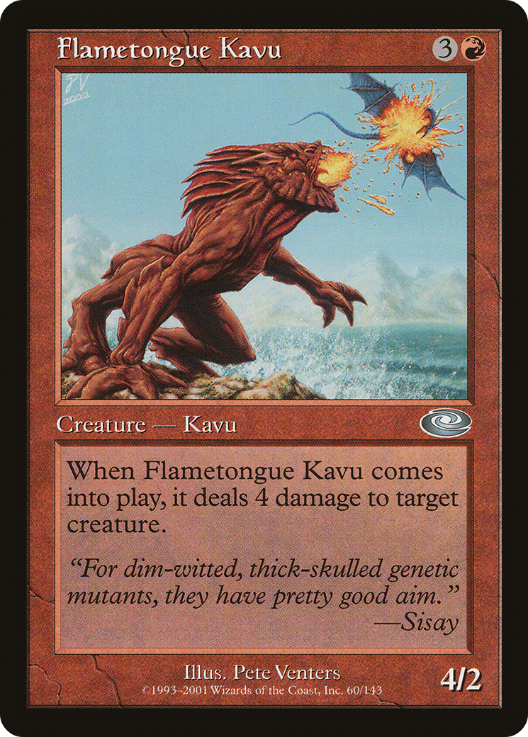 Flametongue Kavu (PLS-060) - Planeshift