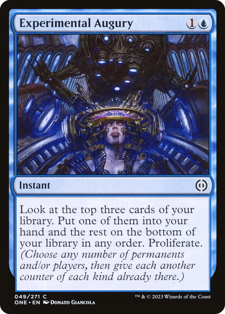 Experimental Augury (ONE-049) - Phyrexia: All Will Be One Foil
