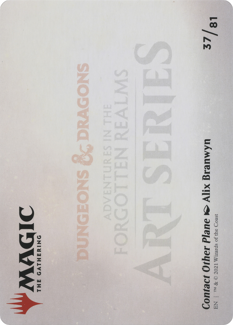 Contact Other Plane // Contact Other Plane (AAFR-037) - Adventures in the Forgotten Realms Art Series (Borderless) Foil
