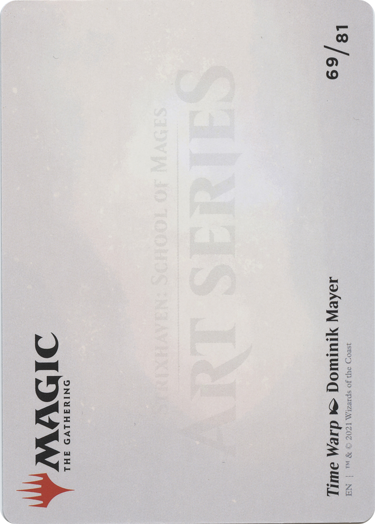 Time Warp // Time Warp (ASTX-069) - Strixhaven Art Series (Borderless) Foil