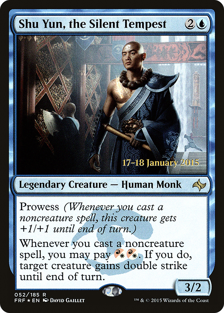 Shu Yun, the Silent Tempest (PRE-052) - Fate Reforged Promos Foil
