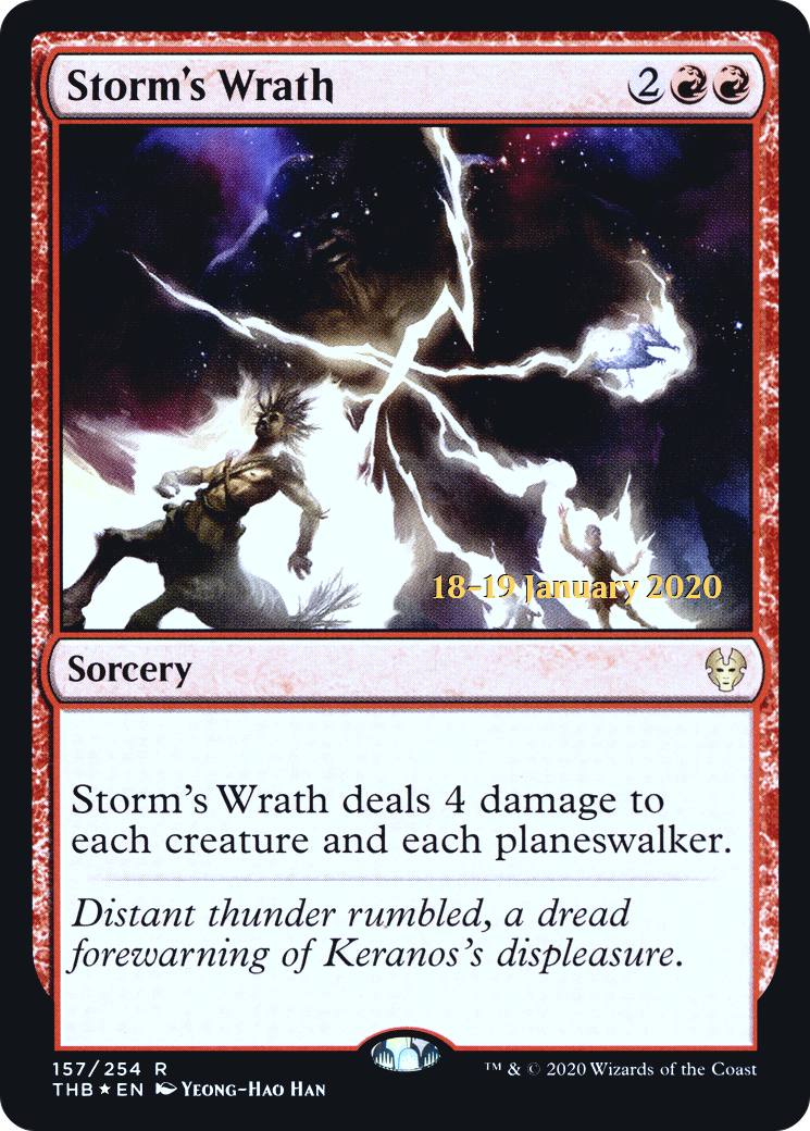 Storm's Wrath (PRE-157) - Theros Beyond Death Promos Foil