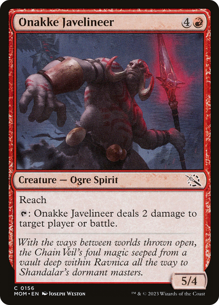 Onakke Javelineer (MOM-156) - March of the Machine