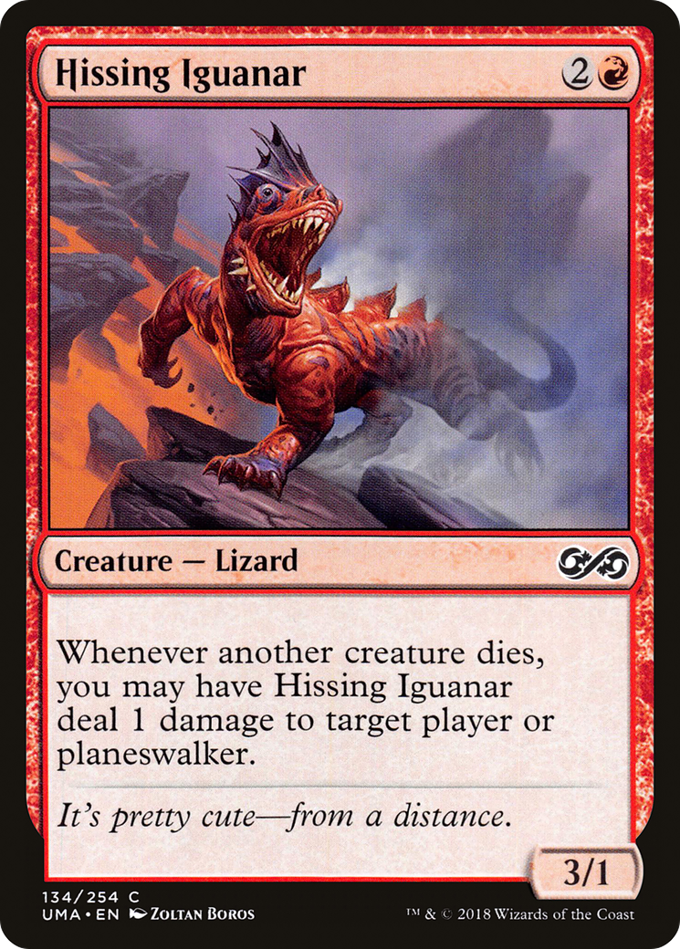 Hissing Iguanar (UMA-134) - Ultimate Masters Foil