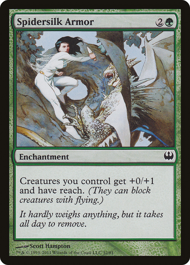 Spidersilk Armor (DDG-032) - Duel Decks: Knights vs. Dragons