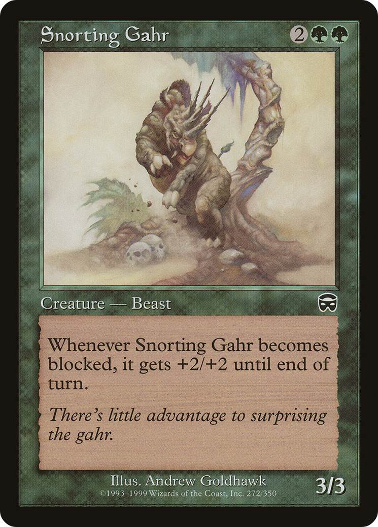 Snorting Gahr (MMQ-272) - Mercadian Masques Foil