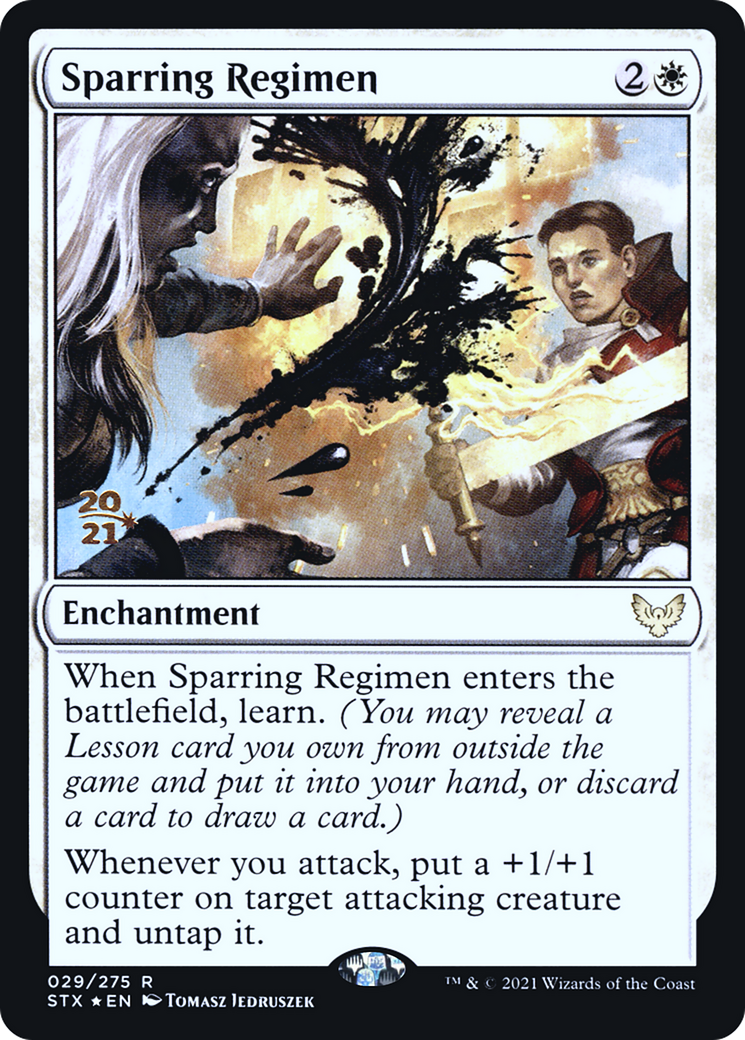 Sparring Regimen (PRE-029) - Strixhaven: School of Mages Promos Foil