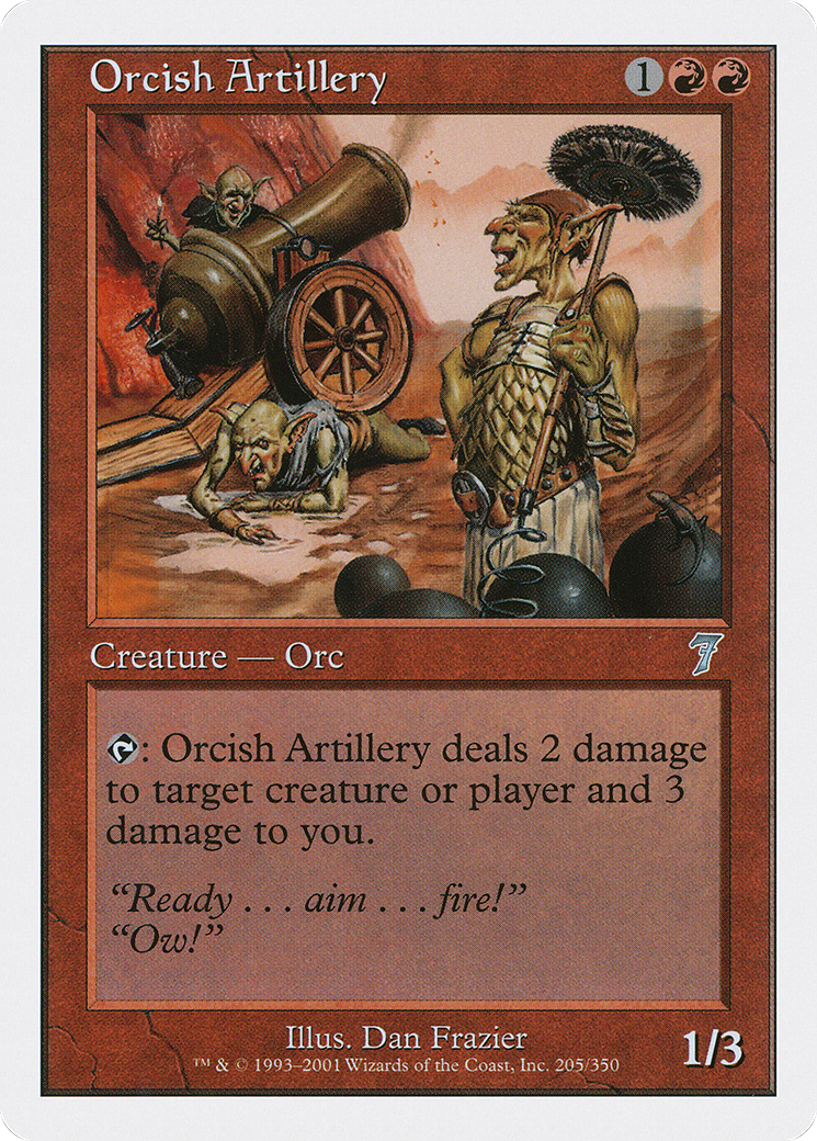 Orcish Artillery (7ED-205) - 7th Edition Foil