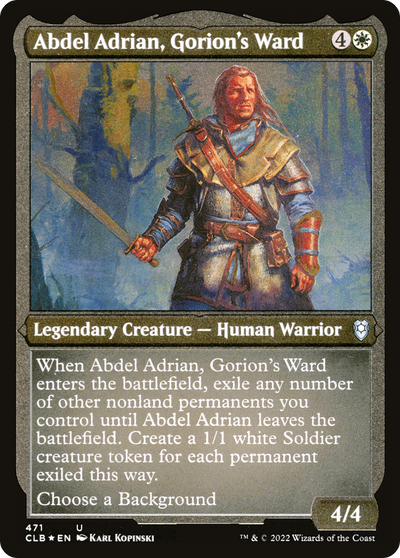 Abdel Adrian, Gorion's Ward (CLB-471) - Commander Legends: Battle for Baldur's Gate Foil