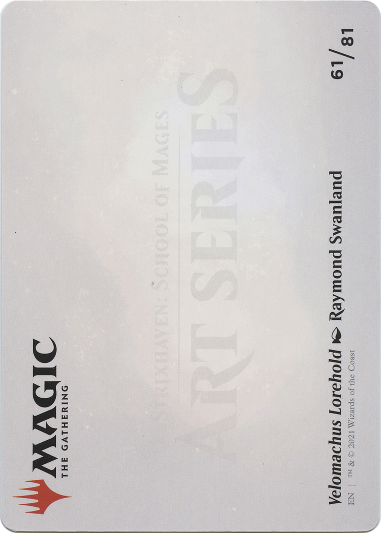 Velomachus Lorehold // Velomachus Lorehold (ASTX-061) - Strixhaven Art Series (Borderless) Foil