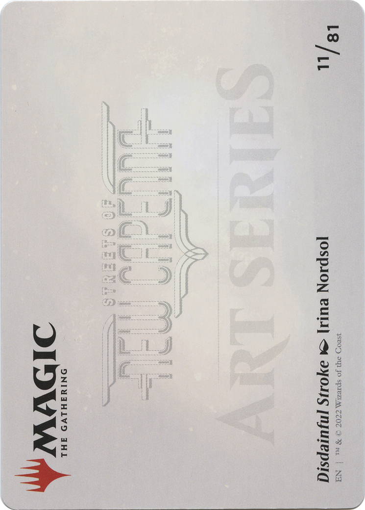 Disdainful Stroke // Disdainful Stroke (ASNC-011) - New Capenna Art Series (Borderless) Foil