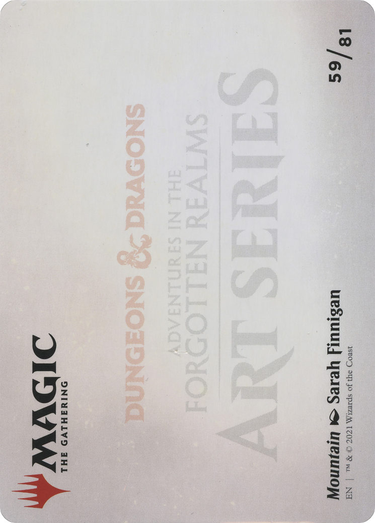 Mountain // Mountain (AAFR-059) - Adventures in the Forgotten Realms Art Series (Borderless) Foil