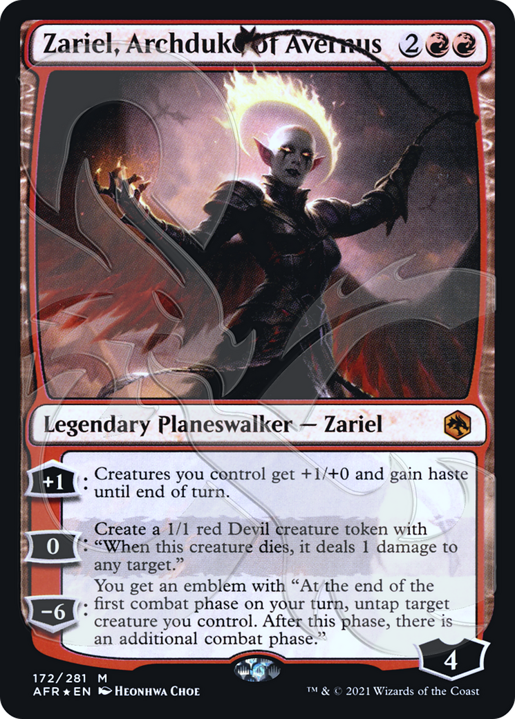 Zariel, Archduke of Avernus (AFR&-172) - Adventures in the Forgotten Realms Promos Foil