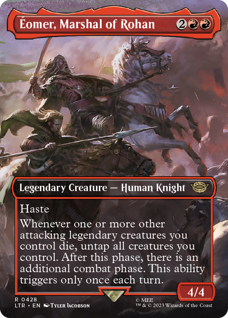 Eomer, Marshal of Rohan (Borderless) (LTR-428) - The Lord of the Rings: Tales of Middle-earth (Borderless) Foil