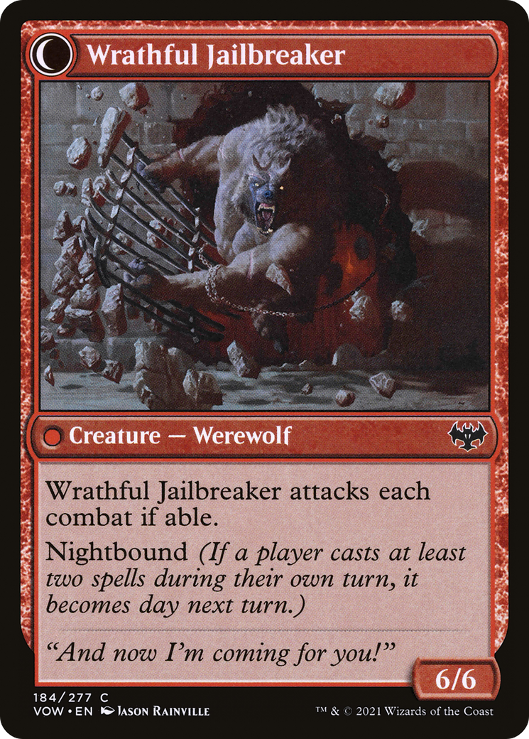Weary Prisoner (VOW-184) - Innistrad: Crimson Vow: (Double Faced Transform)