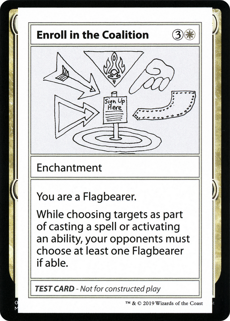 Enroll in the Coalition (No PW Symbol) (CMB1-004) - Mystery Booster Playtest Cards 2021