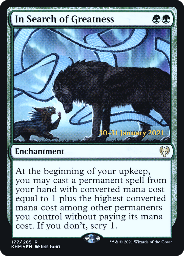 In Search of Greatness (PRE-177) - Kaldheim Promos Foil
