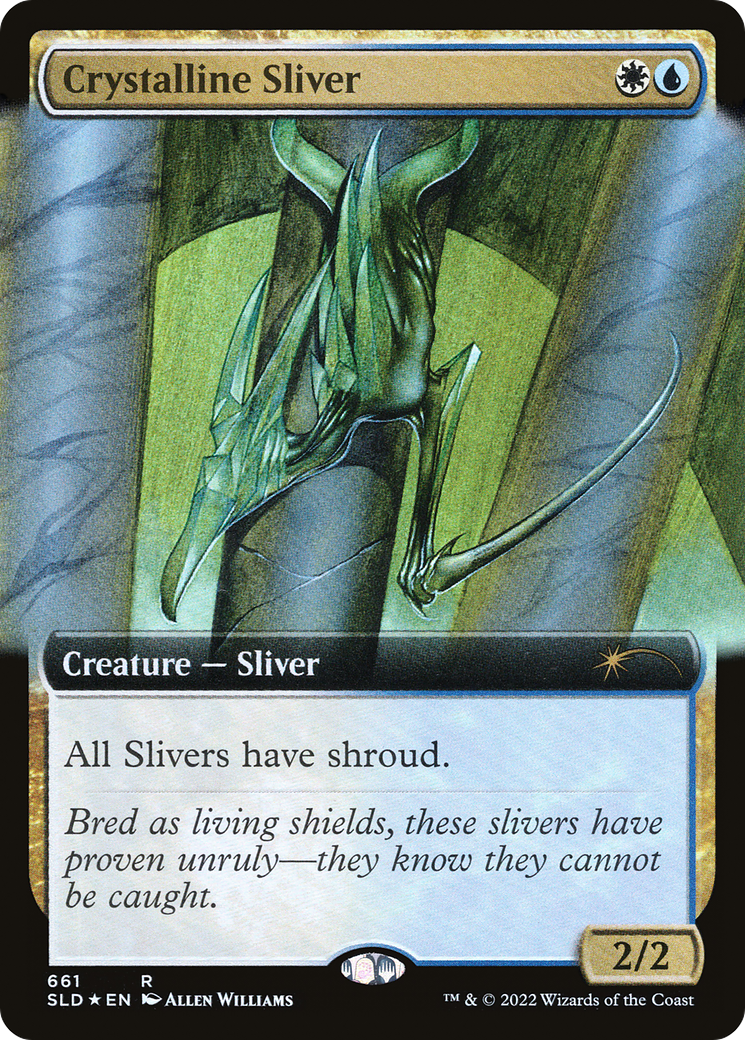 Crystalline Sliver (Extended Art) (SLD-661) - Secret Lair Drop: (Extended Art) Foil