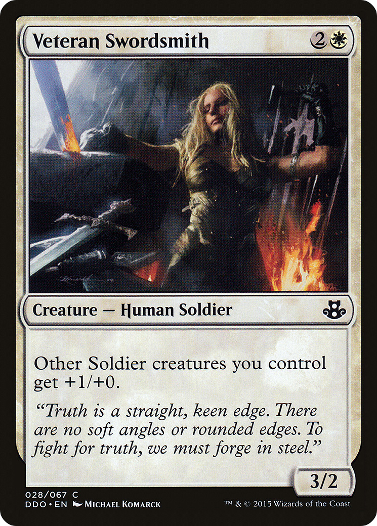 Veteran Swordsmith (DDO-028) - Duel Decks: Elspeth vs. Kiora