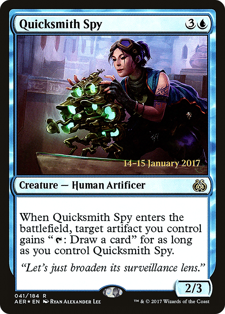 Quicksmith Spy (PRE-41S) - Aether Revolt Promos Foil
