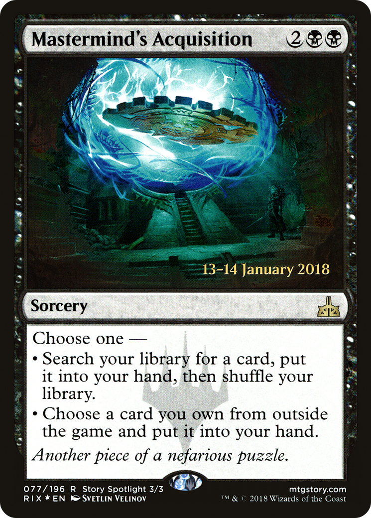 Mastermind's Acquisition (PRE-077) - Rivals of Ixalan Promos Foil