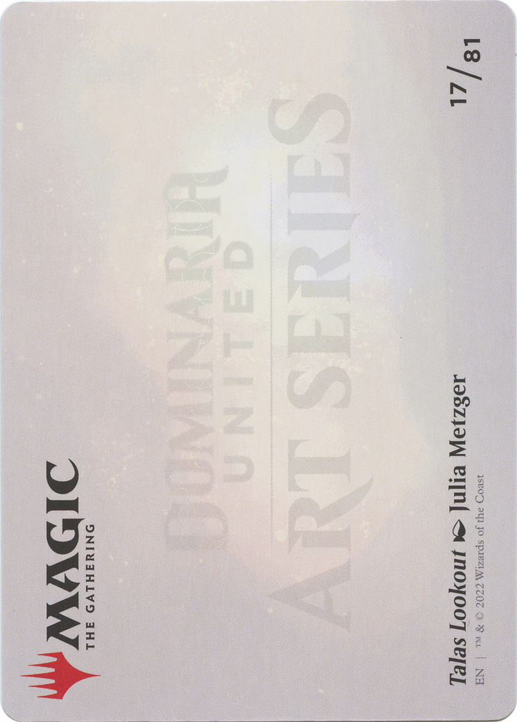 Talas Lookout // Talas Lookout (ADMU-017) - Dominaria United Art Series (Borderless)