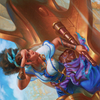 Talas Lookout // Talas Lookout (ADMU-017) - Dominaria United Art Series (Borderless) Foil
