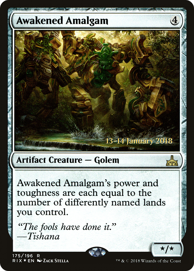 Awakened Amalgam (PRE-175) - Rivals of Ixalan Promos Foil