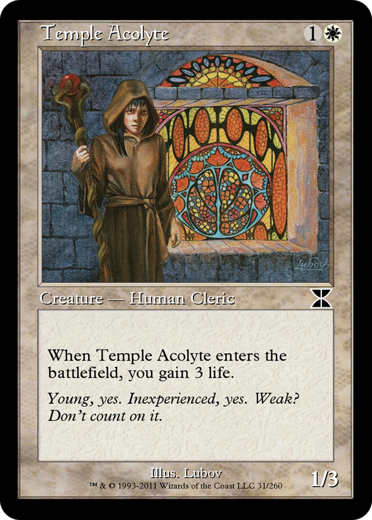 Temple Acolyte (ME4-031) - Masters Edition IV Foil