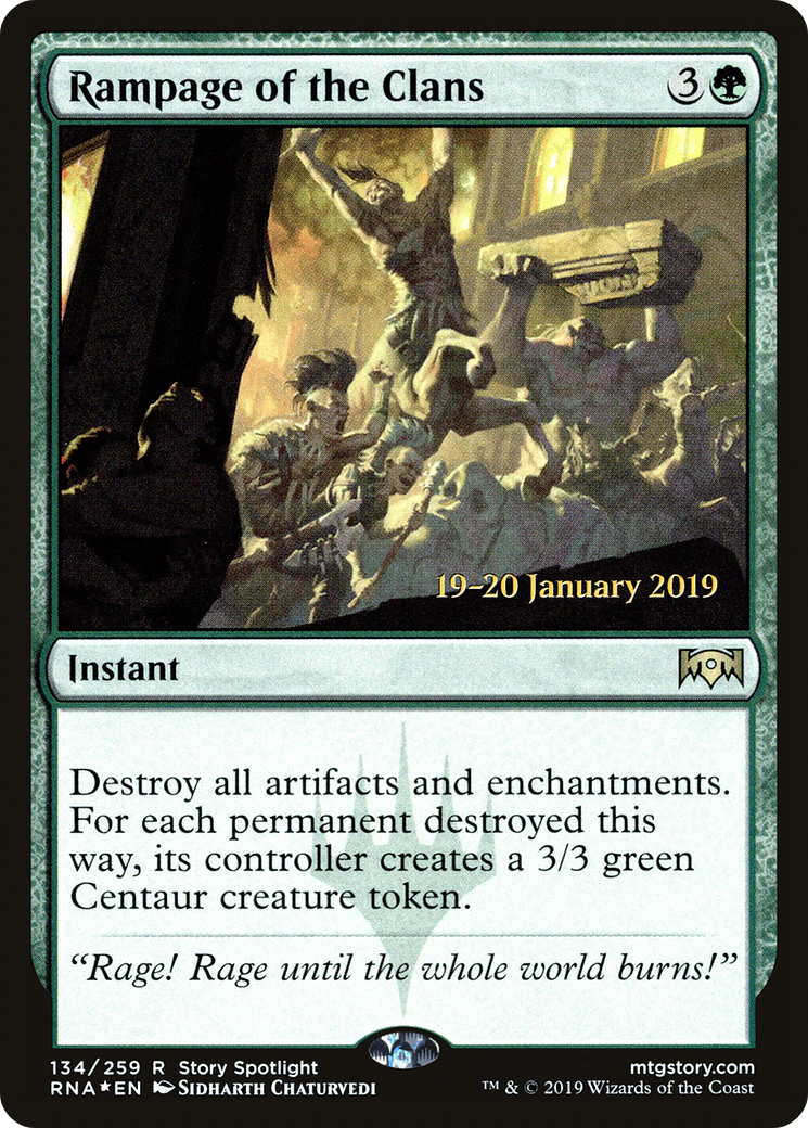 Rampage of the Clans (PRE-134) - Ravnica Allegiance Promos Foil