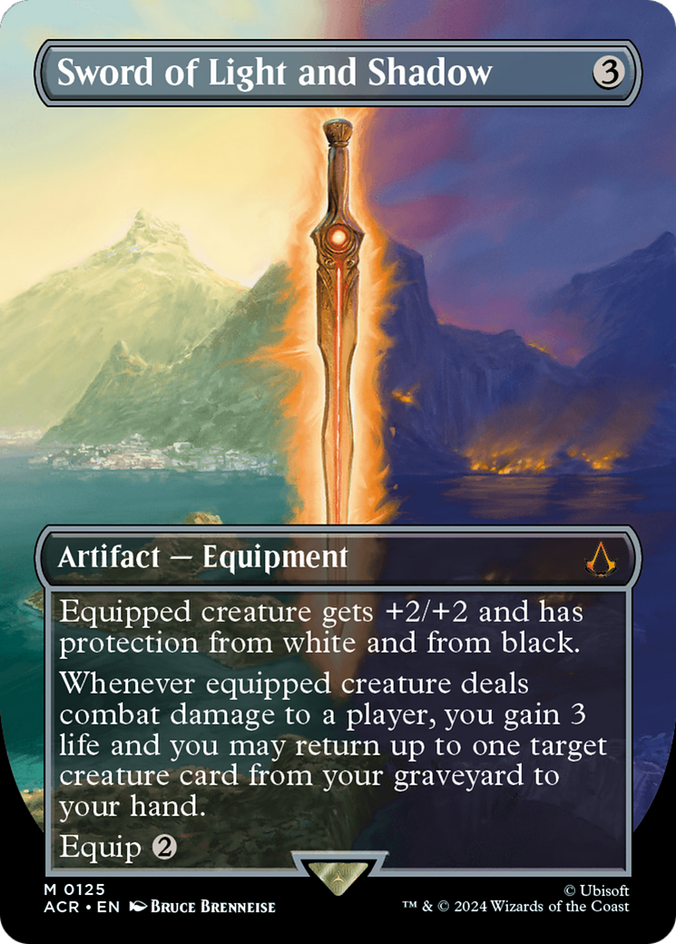 Sword of Light and Shadow (Borderless) (ACR-125) - Assassin's Creed (Borderless) Foil