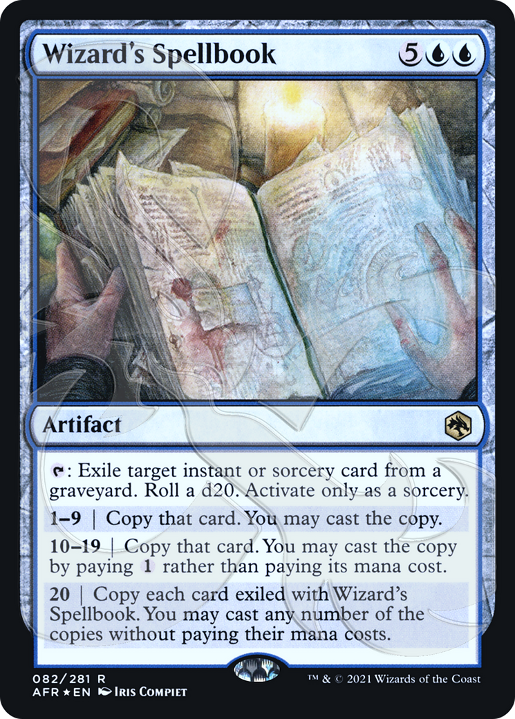 Wizard's Spellbook (AFR&-082) - Adventures in the Forgotten Realms Promos Foil