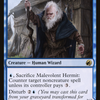 Malevolent Hermit (MID-061) - Innistrad: Midnight Hunt: (Double Faced Transform) Foil