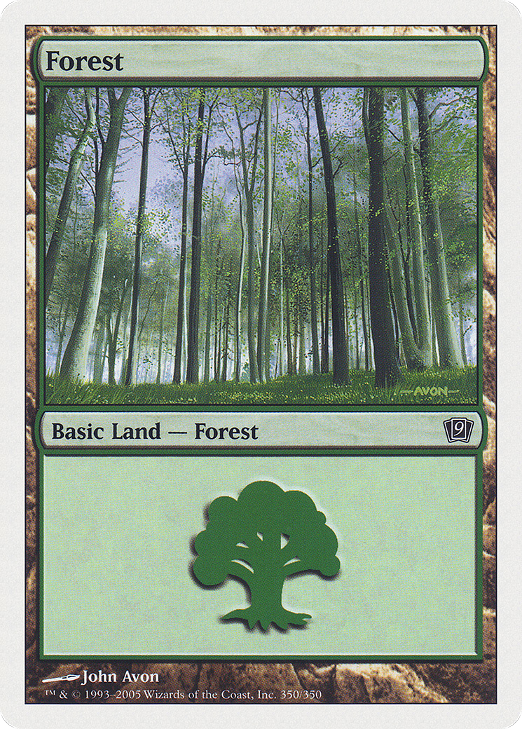 Forest (350) (9ED-350) - 9th Edition Foil