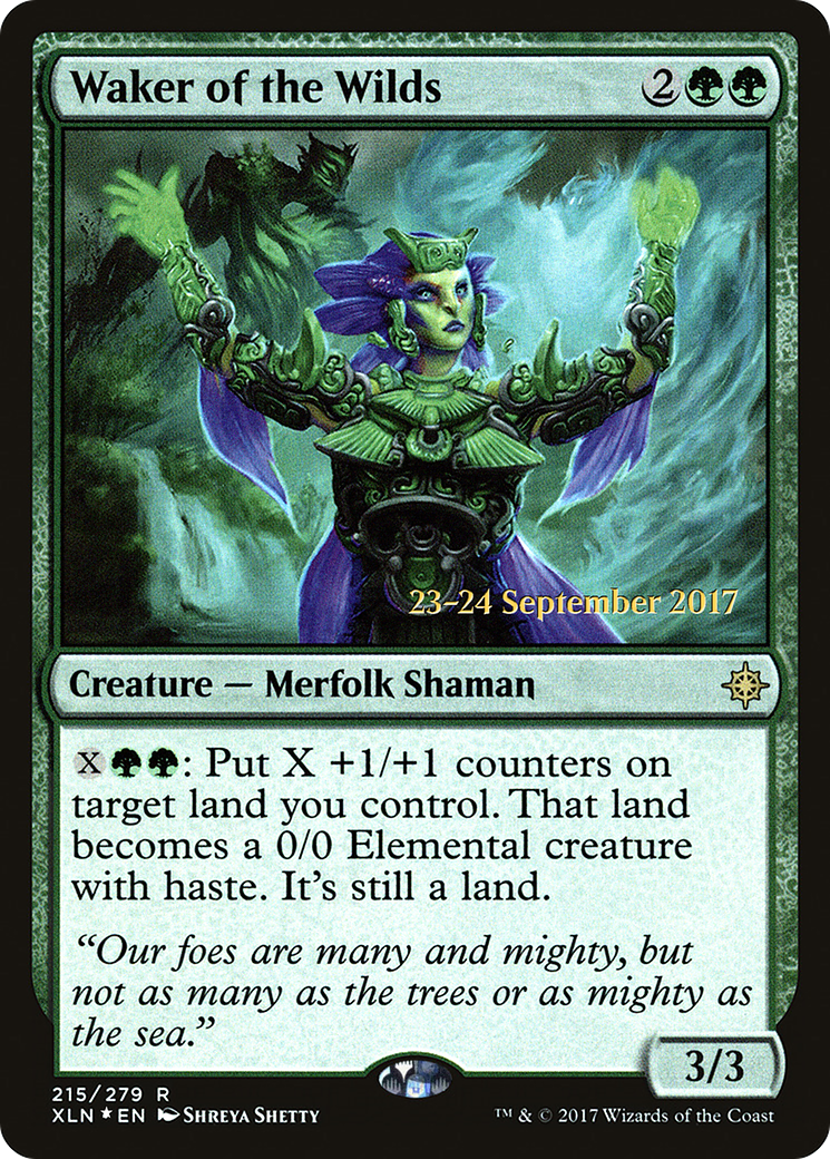 Waker of the Wilds (PRE-215S) - Ixalan Promos Foil