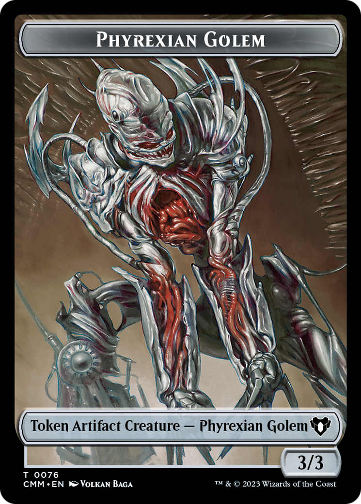 Phyrexian Golem (TCMM-076) - Commander Masters Tokens Foil