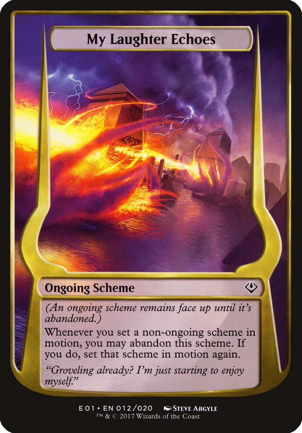 My Laughter Echoes (Archenemy: Nicol Bolas) (OVER-012) - Archenemy: Nicol Bolas Schemes